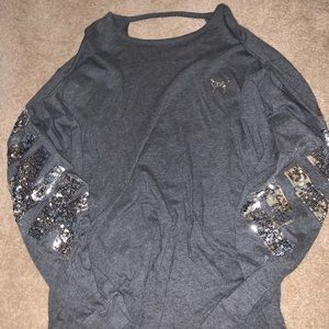 long sleeve pink shirt